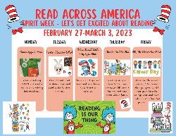 Read Across America Day Spirit Week Graphic